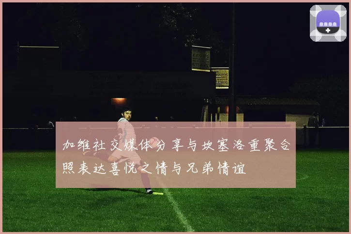 加维社交媒体分享与坎塞洛重聚合照表达喜悦之情与兄弟情谊